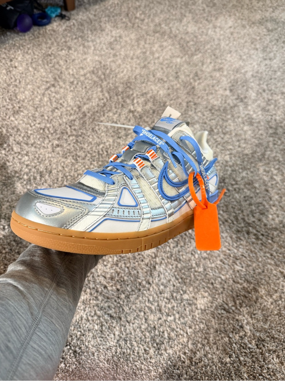 Nike x Off-White Air Rubber Dunk “University Blue” (CU6015-100) Deadstock